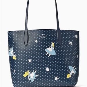 KATE SPADE disney x kate spade new york alice in wonderland tote bag